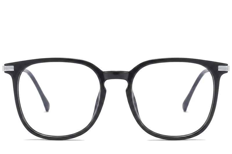 Oval Black Titanium Glasses #BS0218-0355