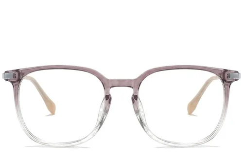 Lunettes ovales en titane violet #BS0218-0356