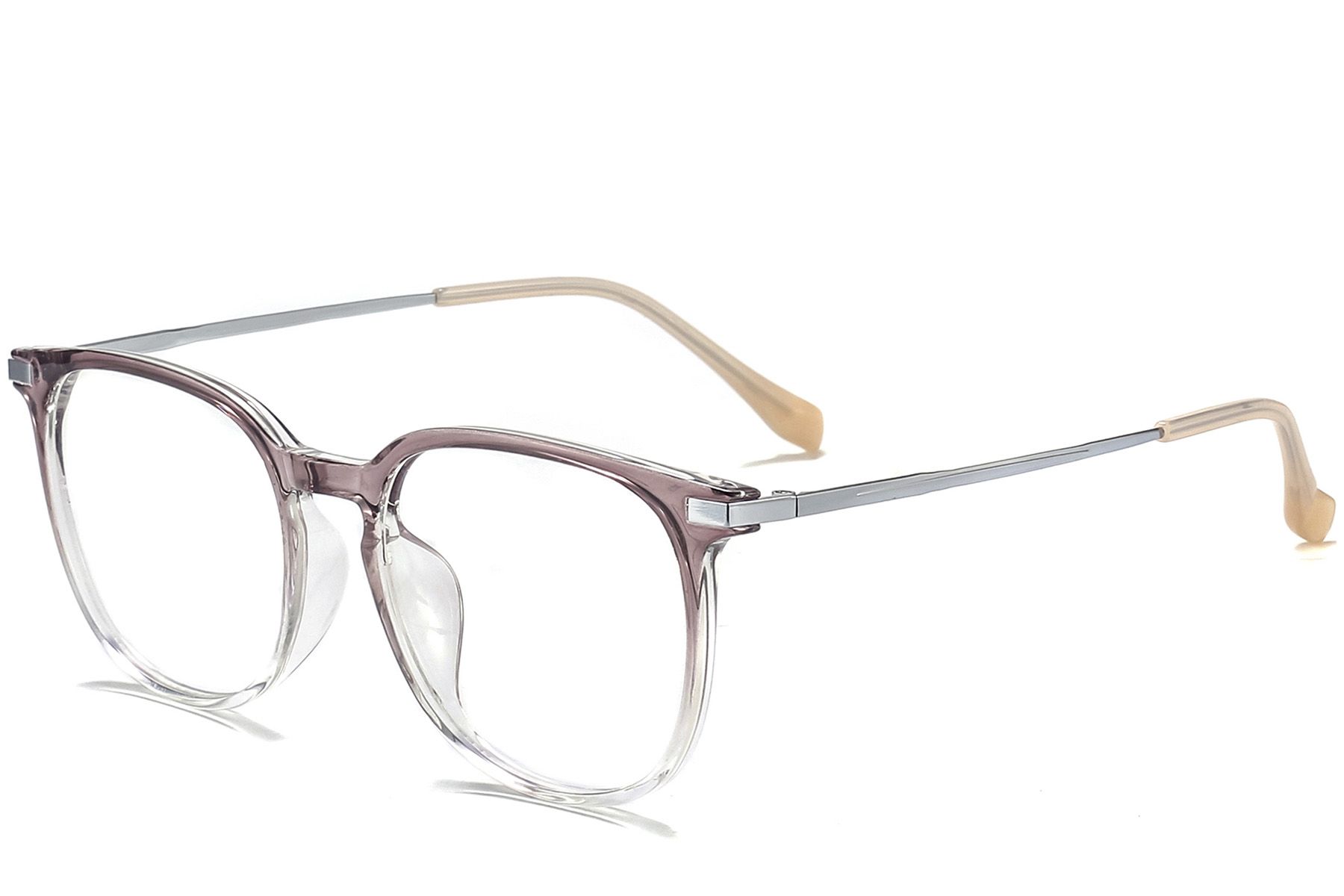 Oval Purple Titanium Glasses #BS0218-0356