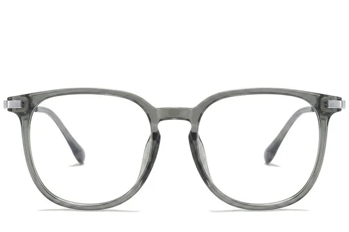 Lunettes ovales en titane vert #BS0218-0357