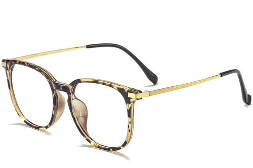 Lunettes ovales en titane écaille de tortue #BS0218-0361