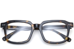 Rectangular Tortoiseshell Acetate Glasses #BS0218-0365