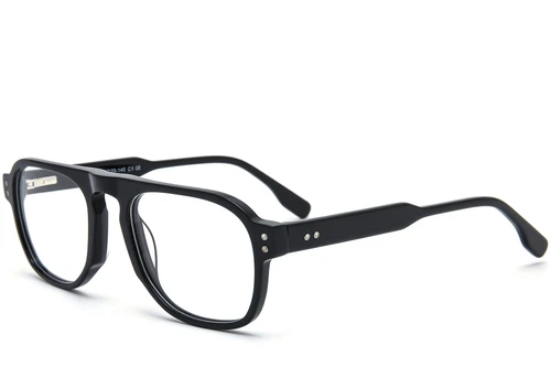 Aviator Black Acetate Glasses #BS0218-0366