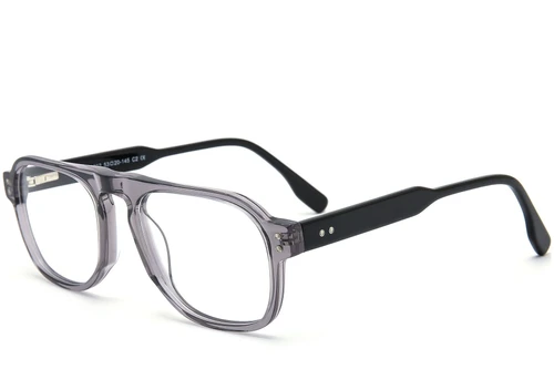 Aviator Grey Acetate Glasses #BS0218-0367