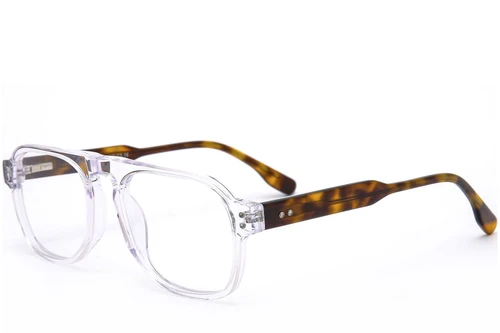 Gafas de aviador de acetato transparente #BS0218-0368