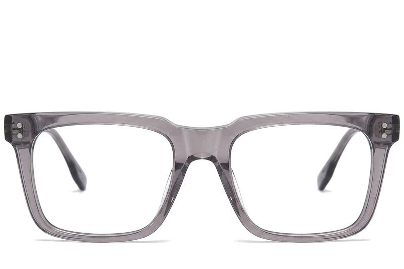 Rectangular Grey Acetate Glasses #BS0218-0371