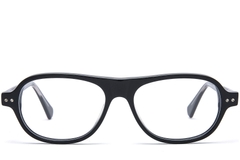 Occhiali da aviatore in acetato nero #BS0218-0374