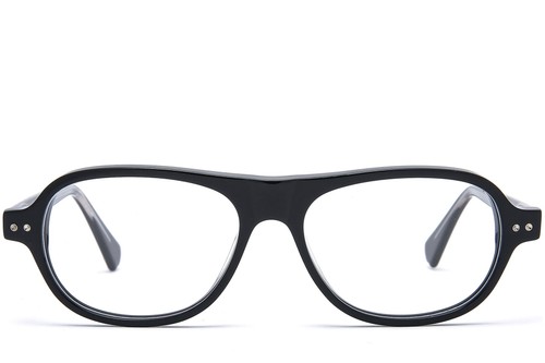 Aviator Black Acetate Glasses #BS0218-0374