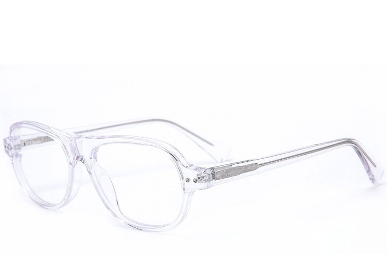 Aviator-Brille aus grauem Acetat #BS0218-0375