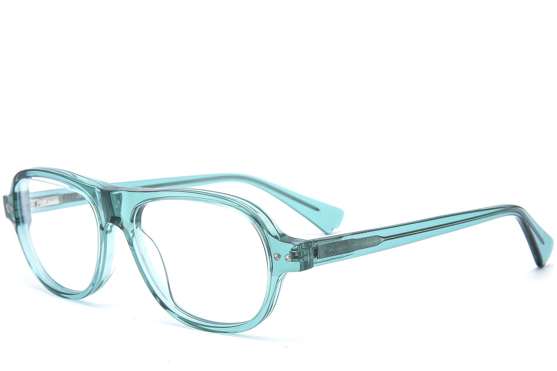 Gafas de acetato azul aviador #BS0218-0376