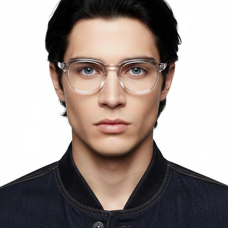 Bicchieri ovali trasparenti in acetato #BS0218-0383