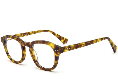Lunettes ovales en acétate écaille de tortue #BS0218-0384