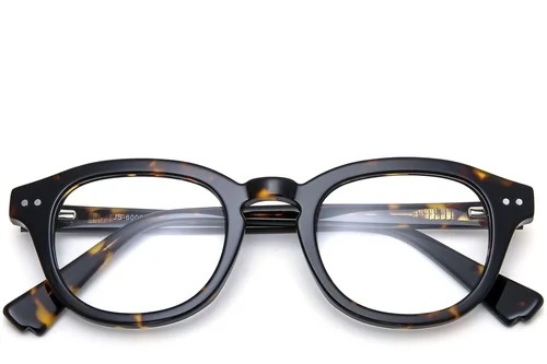 Lunettes ovales en acétate écaille de tortue #BS0218-0385