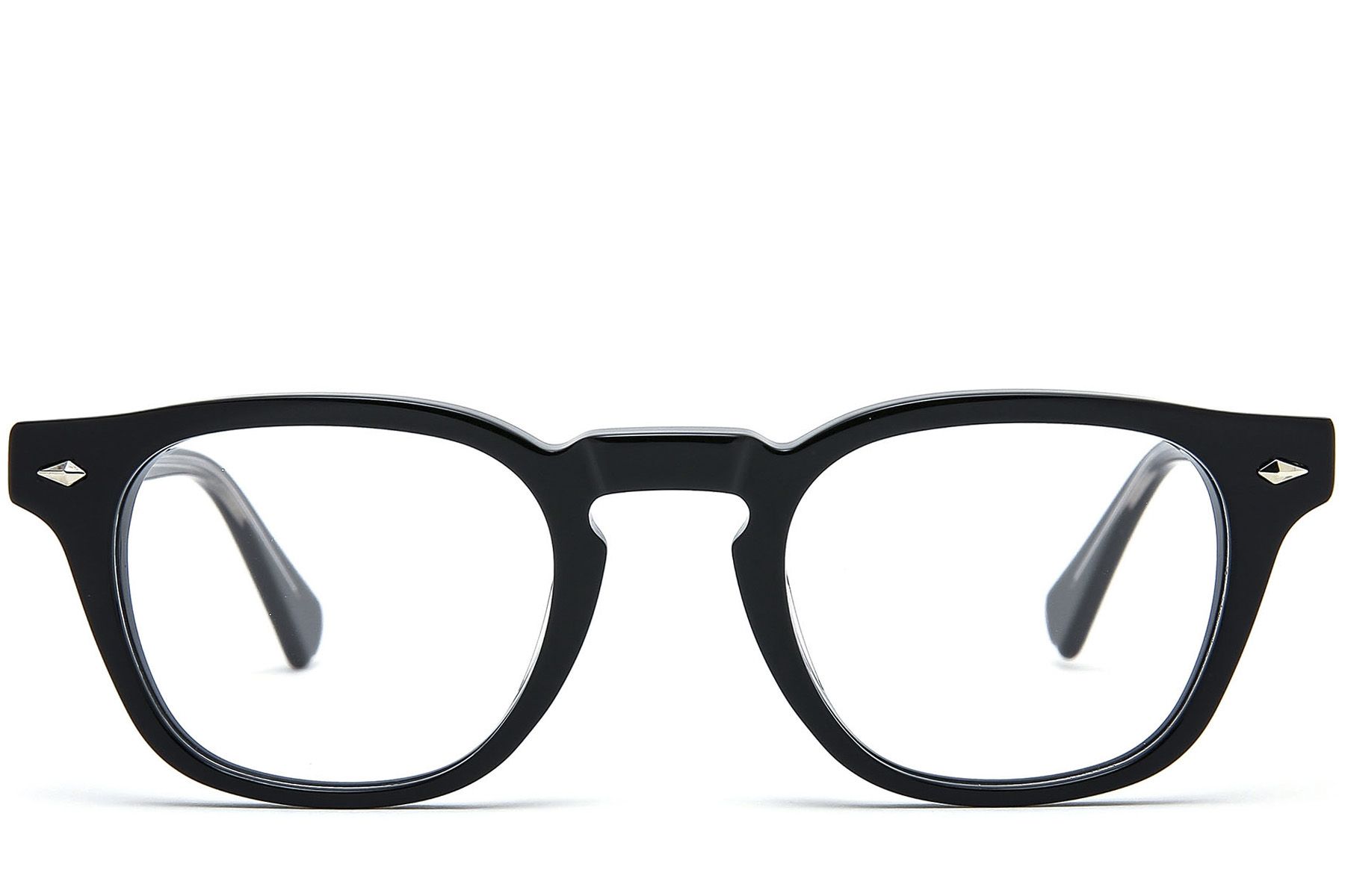 Oval Black Acetate Glasses #BS0218-0386