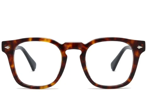 Oval Tortoiseshell Acetate Glasses #BS0218-0387