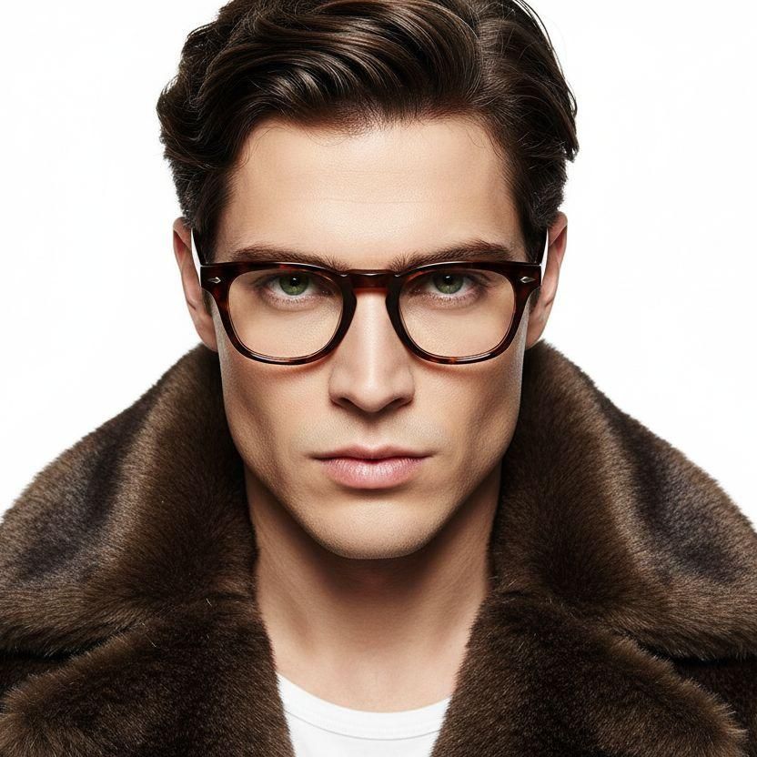 Ovale Acetatbrille in Schildpattoptik #BS0218-0387