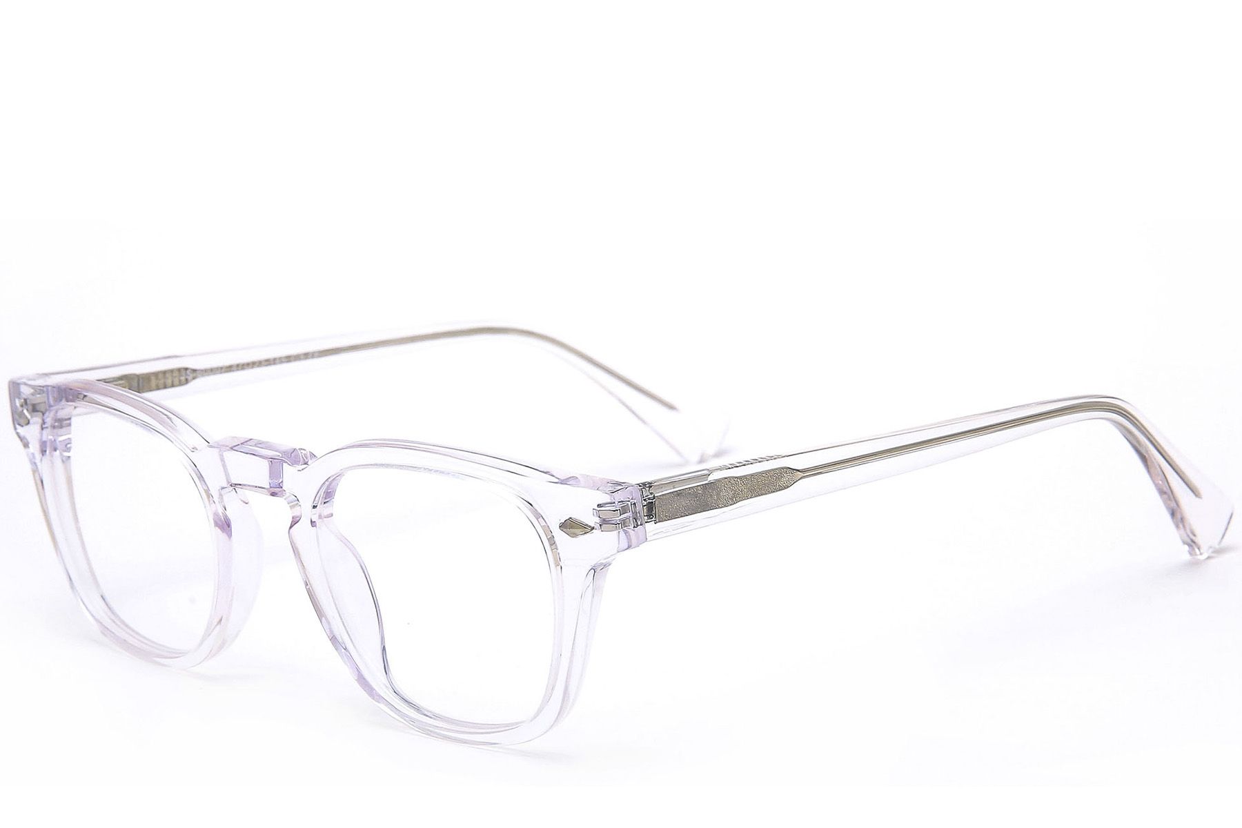 Oval Transparent Acetate Glasses #BS0218-0388
