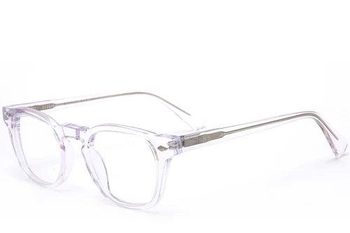 Oval Transparent Acetate Glasses #BS0218-0388