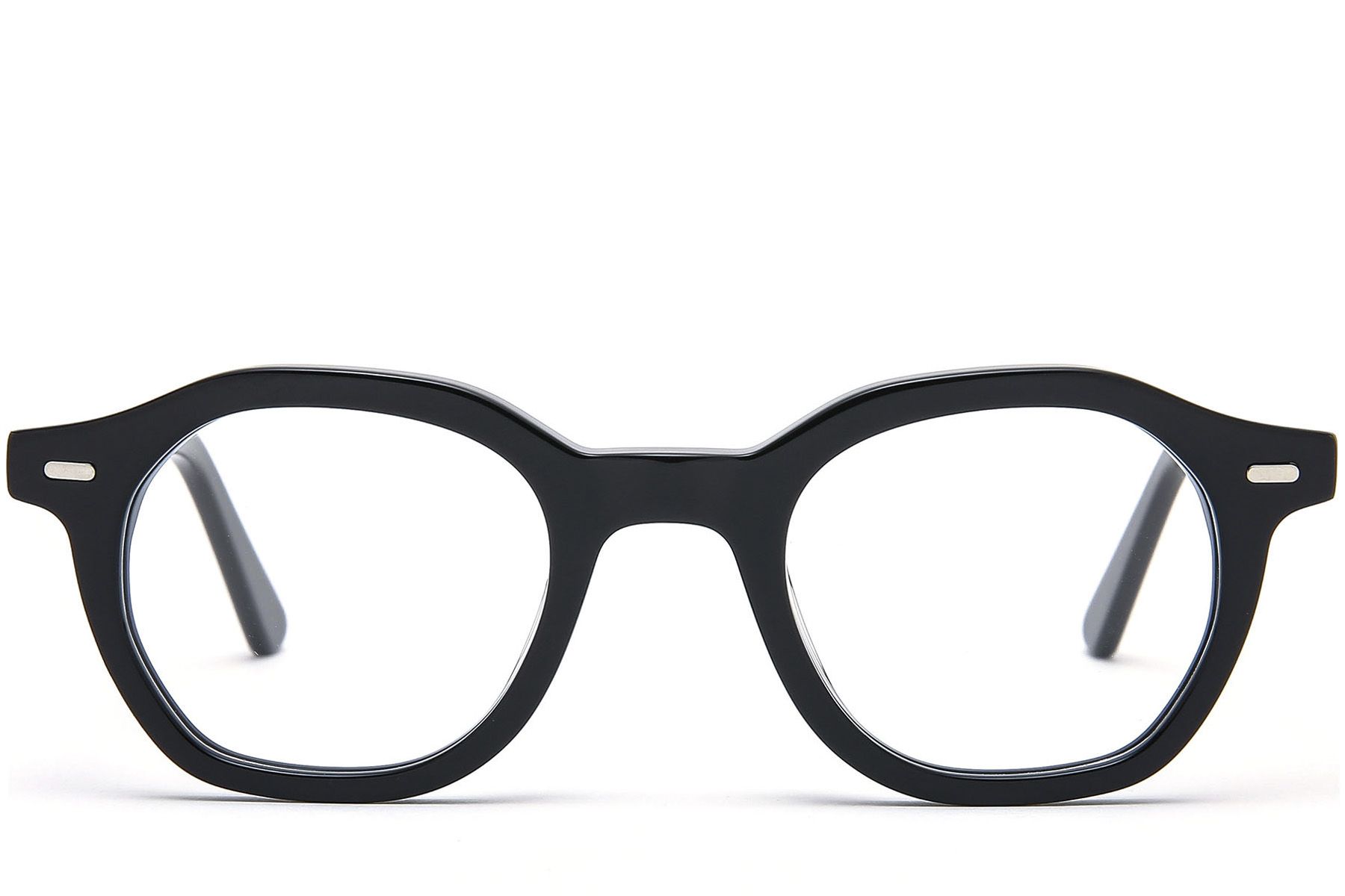 Oval Black Acetate Glasses #BS0218-0394