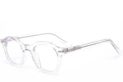 Verres ovales en acétate transparent #BS0218-0396