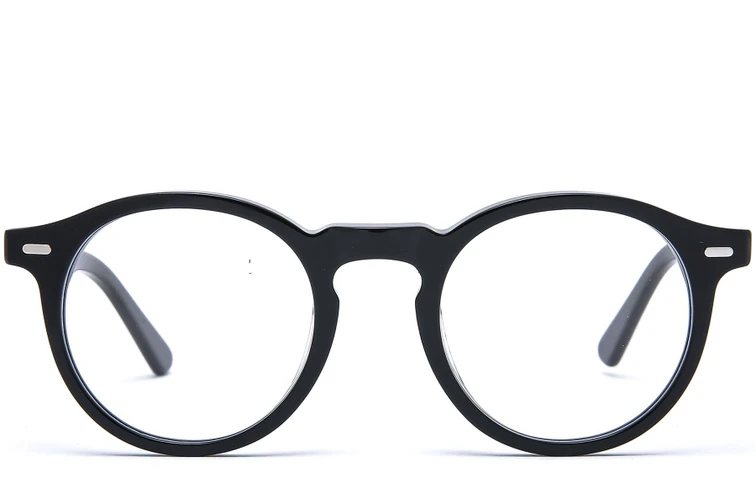 Bicchieri rotondi in acetato nero #BS0218-0398