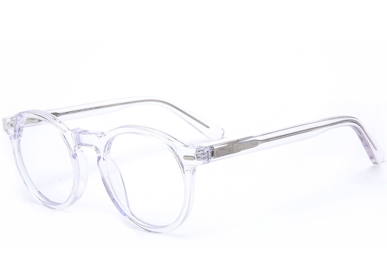 Round Transparent Acetate Glasses #BS0218-0399