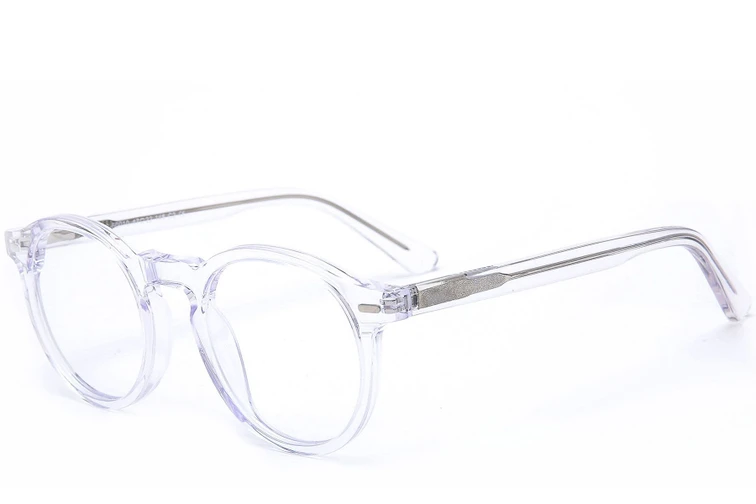Round Transparent Acetate Glasses #BS0218-0399