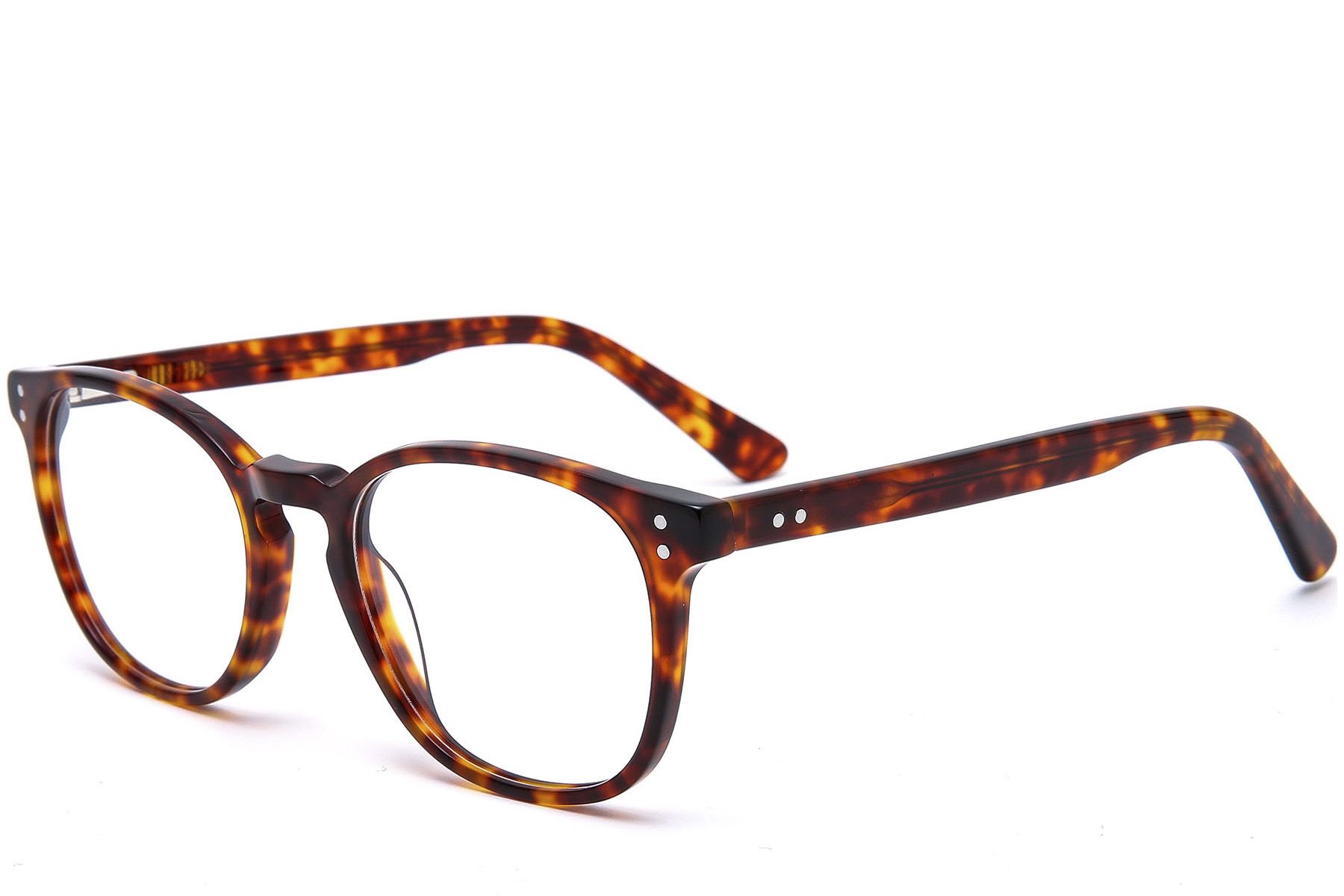 Oval Tortoiseshell Acetate Glasses #BS0218-0404