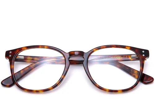 Lunettes ovales en acétate écaille de tortue #BS0218-0404