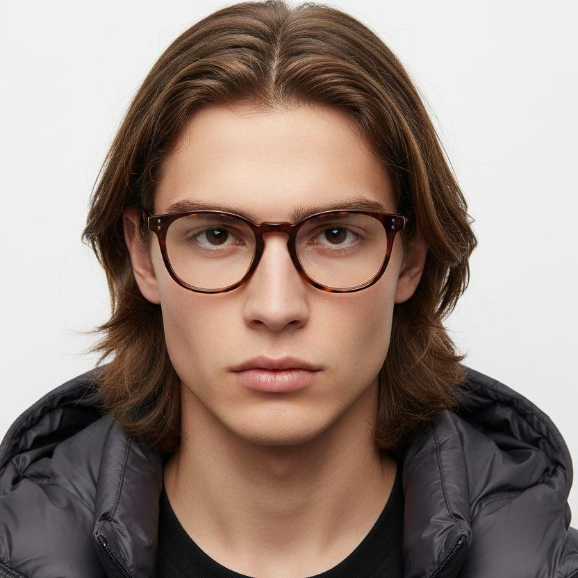 Ovale Acetatbrille in Schildpattoptik #BS0218-0404