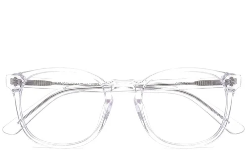 Verres ovales en acétate transparent #BS0218-0405