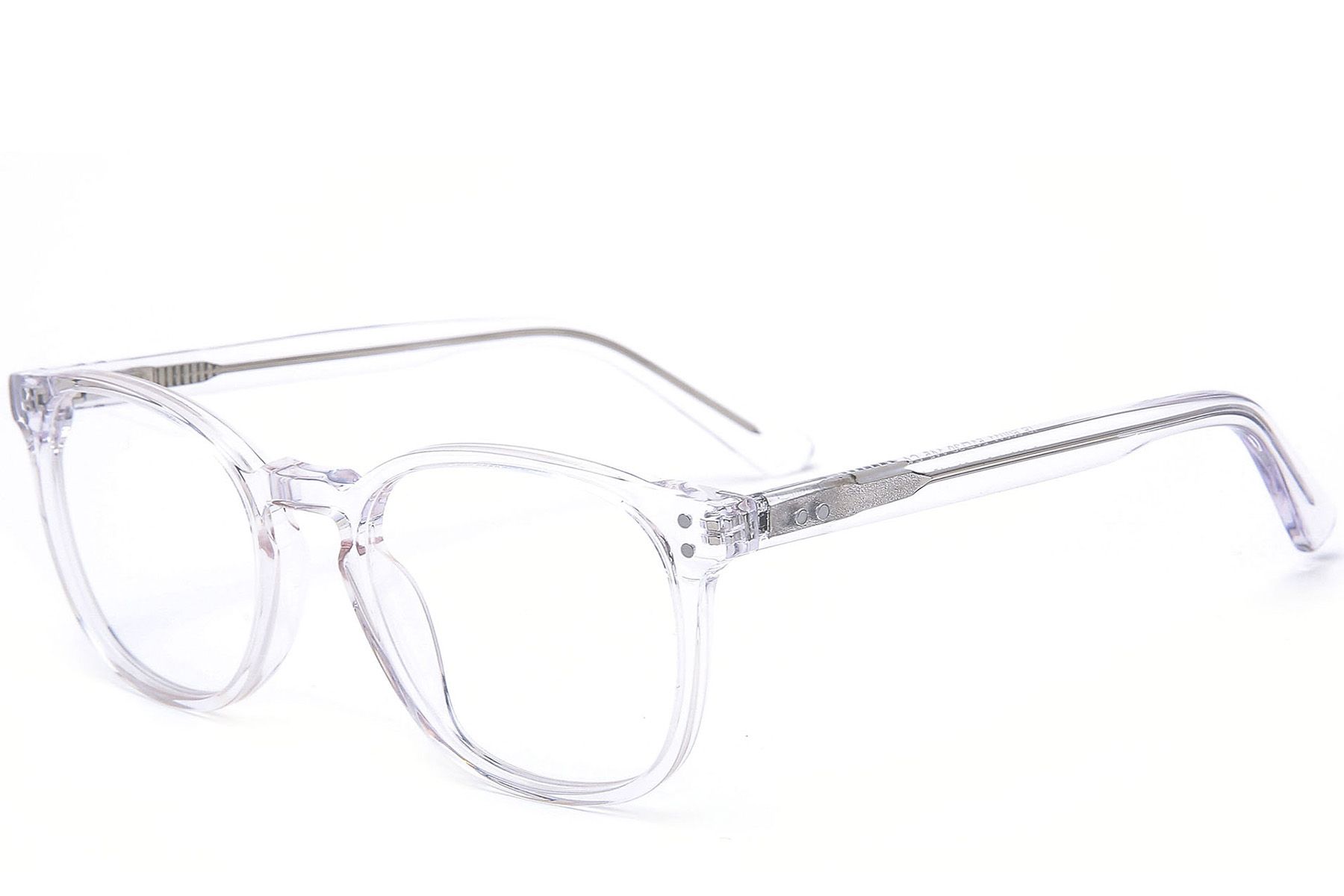 Oval Transparent Acetate Glasses #BS0218-0405