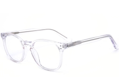Gafas ovaladas de acetato transparente #BS0218-0405