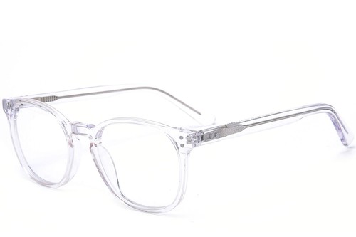 Oval Transparent Acetate Glasses #BS0218-0405