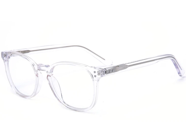 Ovale, transparente Acetatgläser #BS0218-0405