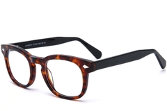 Rectangular Tortoiseshell Acetate Glasses #BS0218-0415