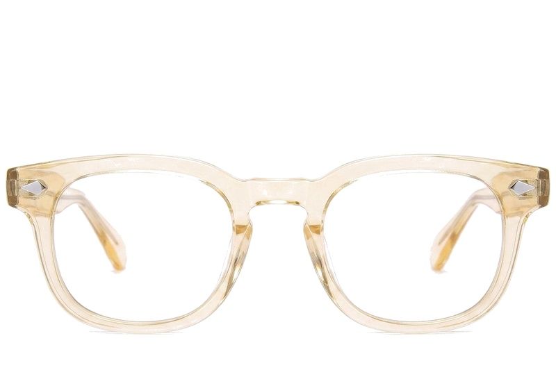 Rectangular Yellow Acetate Glasses #BS0218-0417