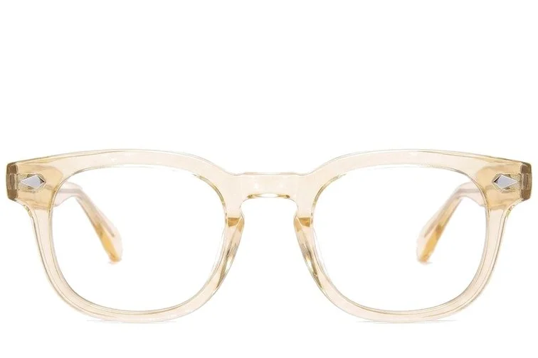 Rectangular Yellow Acetate Glasses #BS0218-0417
