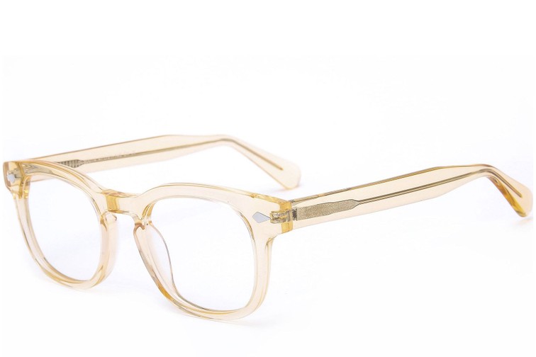 Rectangular Yellow Acetate Glasses #BS0218-0417