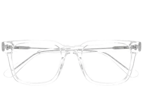 Verres rectangulaires en acétate transparent #BS0218-0419
