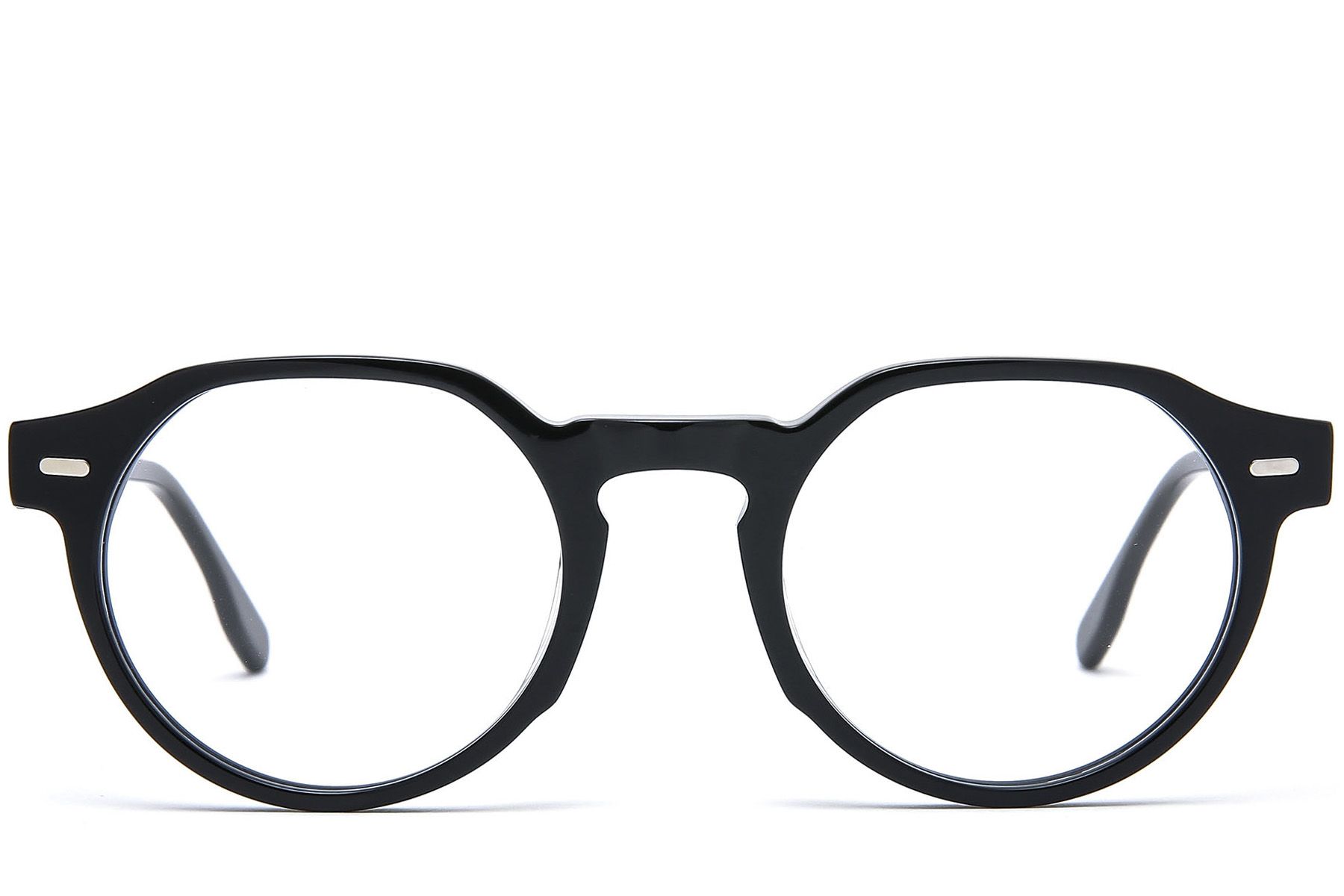 Oval Black Acetate Glasses #BS0218-0422