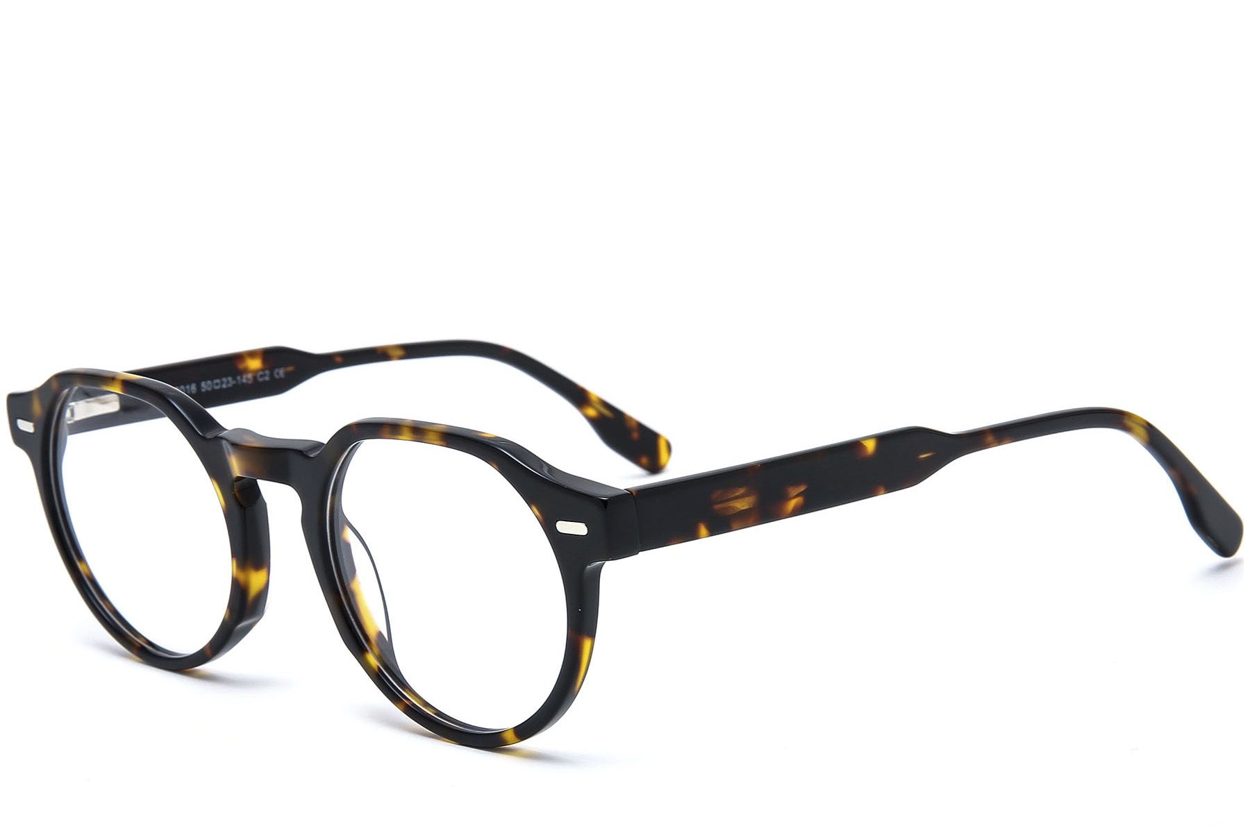 Oval Tortoiseshell Acetate Glasses #BS0218-0423
