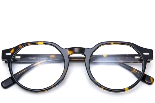 Oval Tortoiseshell Acetate Glasses #BS0218-0423