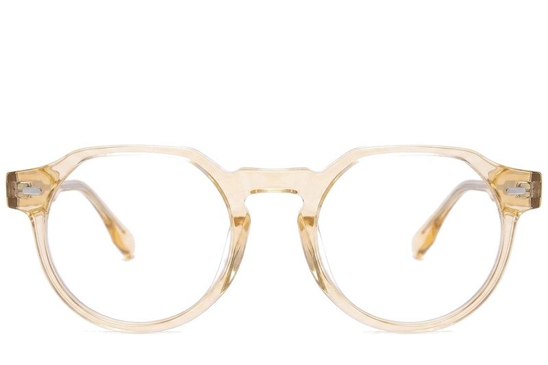 Oval Yellow Acetate Glasses #BS0218-0425