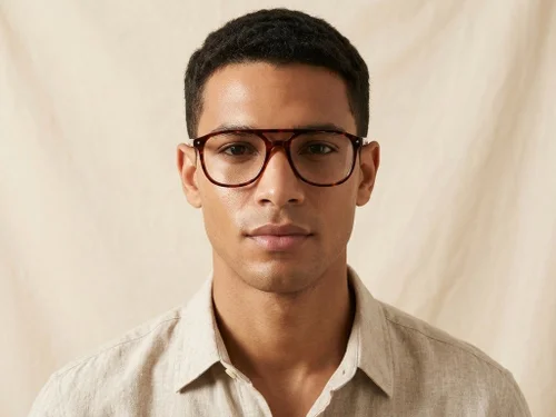Lunettes aviateur en acétate écaille de tortue #BS0218-0427