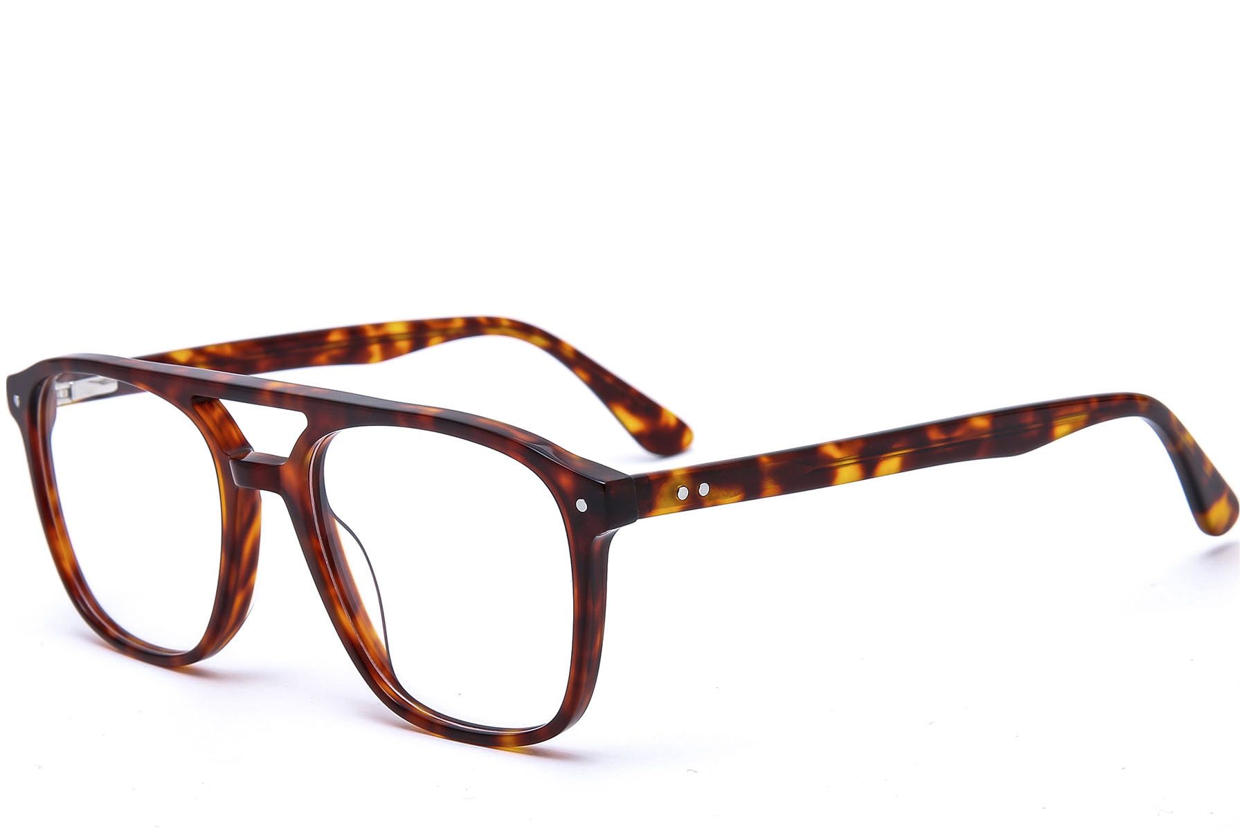 Aviator Tortoiseshell Acetate Glasses #BS0218-0427