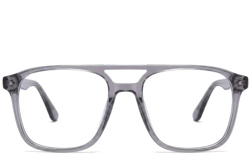 Lunettes aviateur en acétate gris #BS0218-0428