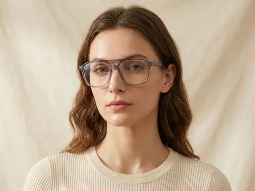 Lunettes aviateur en acétate gris #BS0218-0428