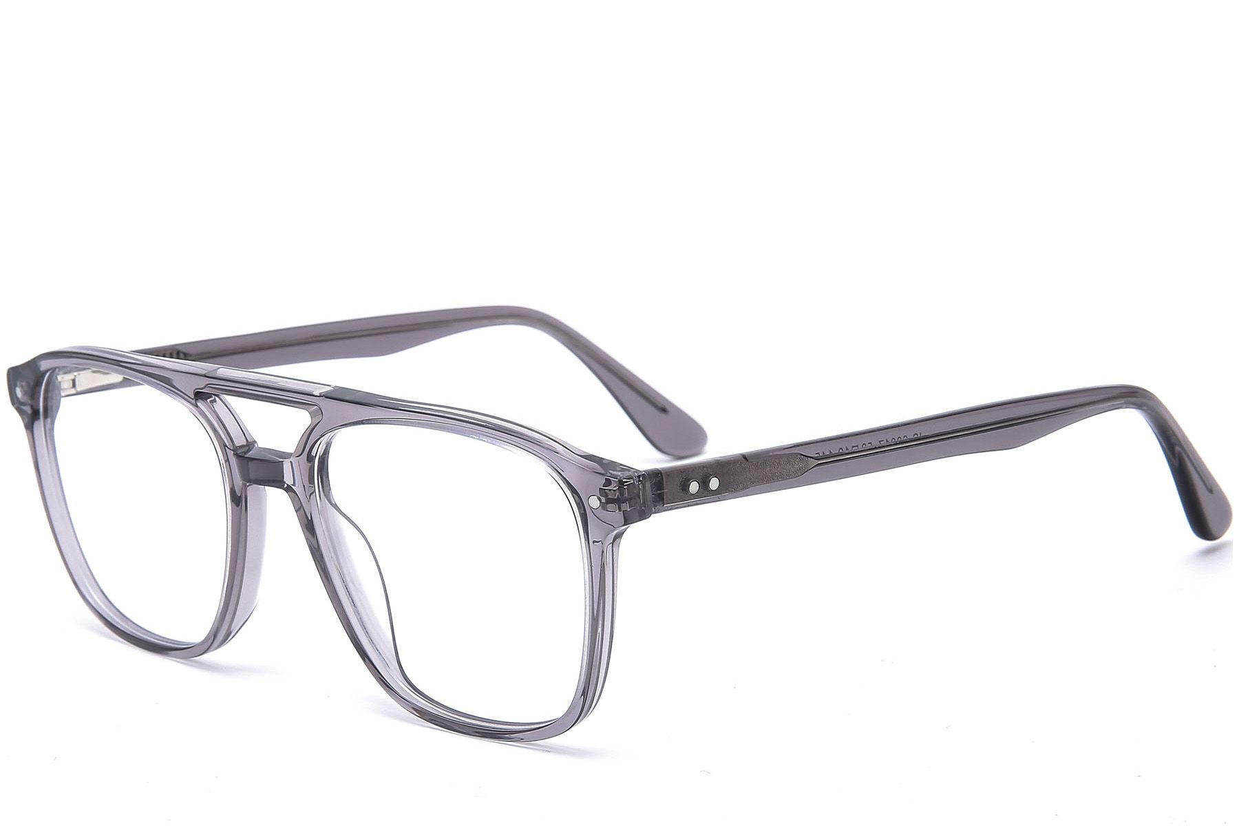 Aviator Grey Acetate Glasses #BS0218-0428