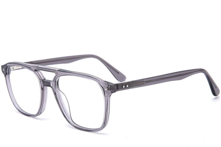 Lunettes aviateur en acétate gris #BS0218-0428